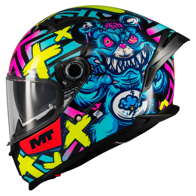 MT-Helmets Braker SV Crazy Teddy B7 Full-Face Helmet – Gloss – view 7