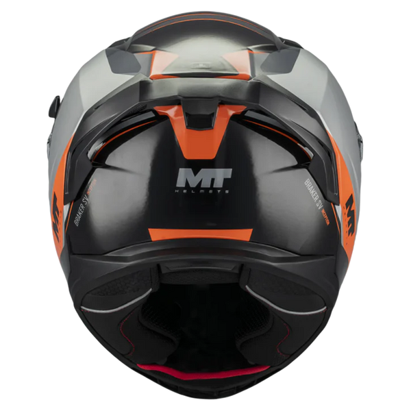 MT-Helmets Braker SV Inception B4 Full-Face Helmet – Gloss – rear view