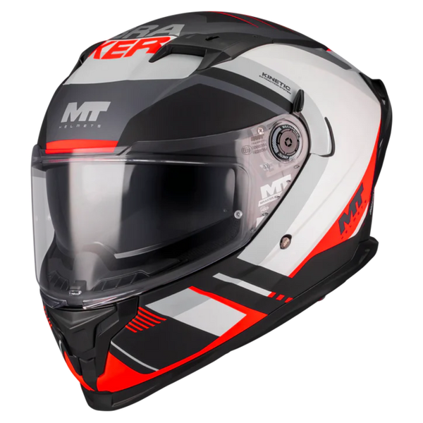 MT-Helmets Braker SV Inception B5 Full-Face Helmet – Matt – front three-quarter view