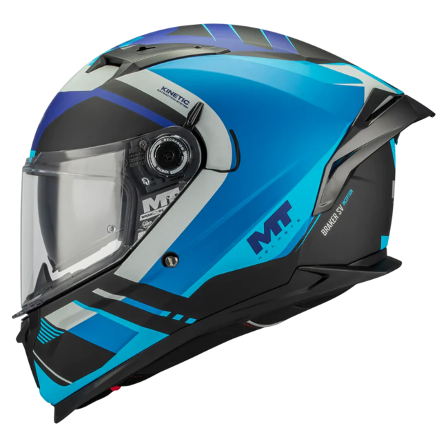 MT-Helmets Braker SV Inception B7 Full-Face Helmet – Matt – left side view