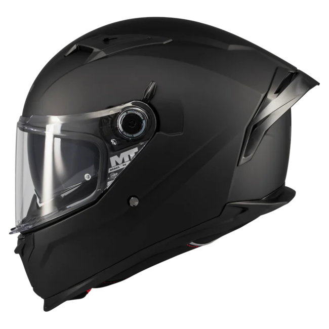 MT-Helmets Braker SV Pure A1 Full-Face Helmet – Matt Black – left side view