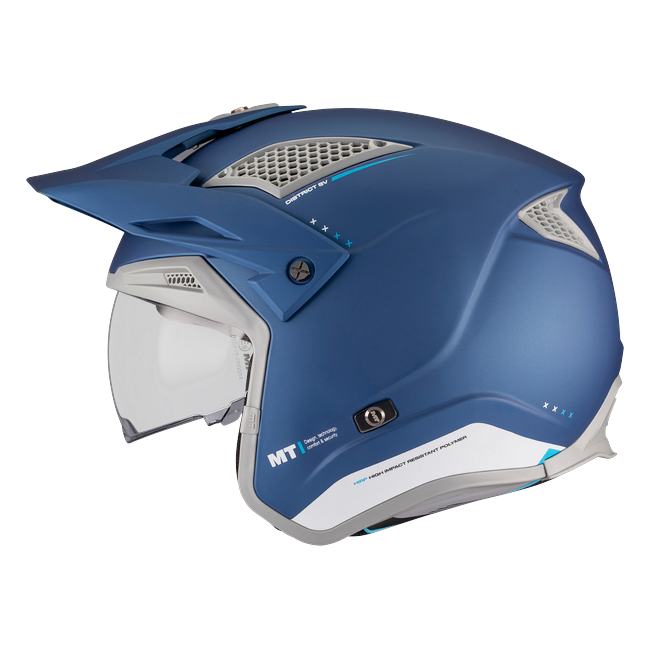 MT-Helmets District SV S Soul C7 Trail Helmet – Matt Dark Blue – left side view