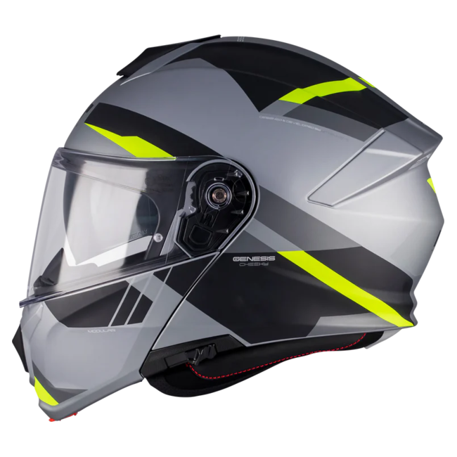 MT-Helmets Genesis R SV Cheeky C3 Flip-Up Helmet – Matt – left side view