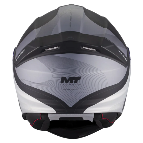 MT-Helmets Genesis R SV Lancer B12 Flip-Up Helmet – Matt – rear view
