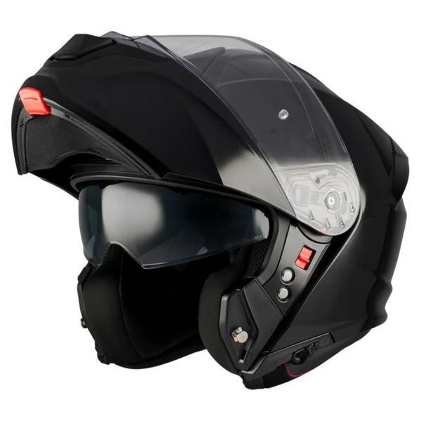 MT-Helmets Genesis R SV Pure A1 Flip-Up Helmet – Gloss Black – view 8