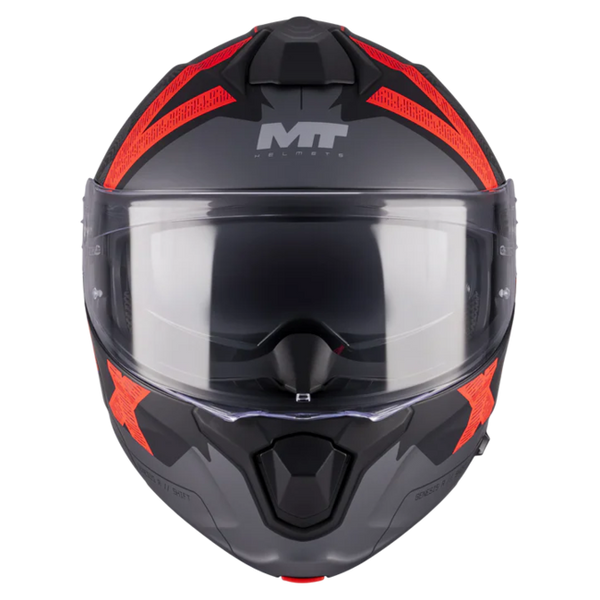 MT-Helmets Genesis R SV Shift B15 Flip-Up Helmet – Matt – front view