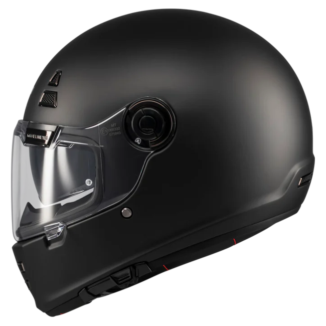 MT-Helmets Jarama SV Pure A1 Full-Face Helmet – Matt Black – left side view