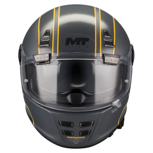 MT-Helmets Jarama SV Wild C2 Full-Face Helmet – Matt / Gloss – front view
