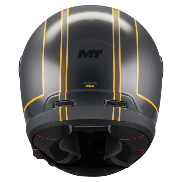 MT-Helmets Jarama SV Wild C2 Full-Face Helmet – Matt / Gloss – rear view