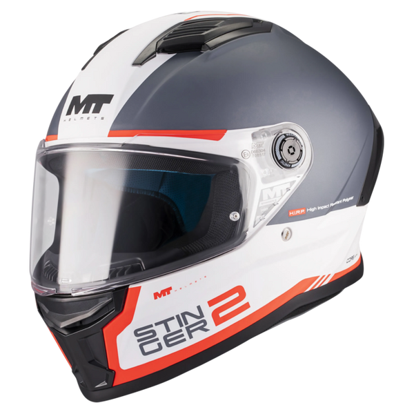 MT-Helmets Stinger 2 Core A5 Full-Face Helmet – Matt – front three-quarter view