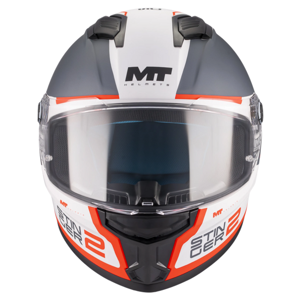 MT-Helmets Stinger 2 Core A5 Full-Face Helmet – Matt – front view