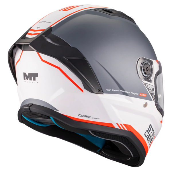 MT-Helmets Stinger 2 Core A5 Full-Face Helmet – Matt – rear three-quarter view