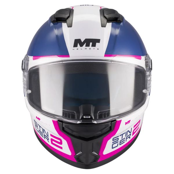MT-Helmets Stinger 2 Core A8 Full-Face Helmet – Gloss – front view