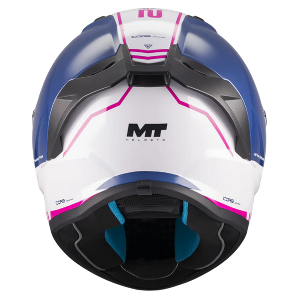 MT-Helmets Stinger 2 Core A8 Full-Face Helmet – Gloss – rear view