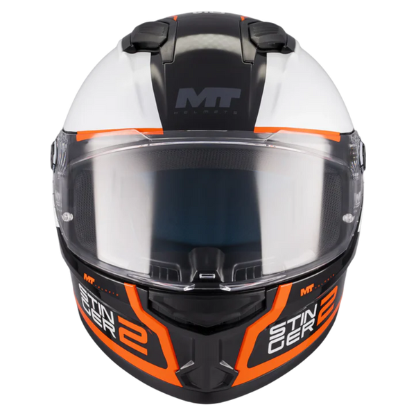 MT-Helmets Stinger 2 Core B0 Full-Face Helmet – Gloss – front view