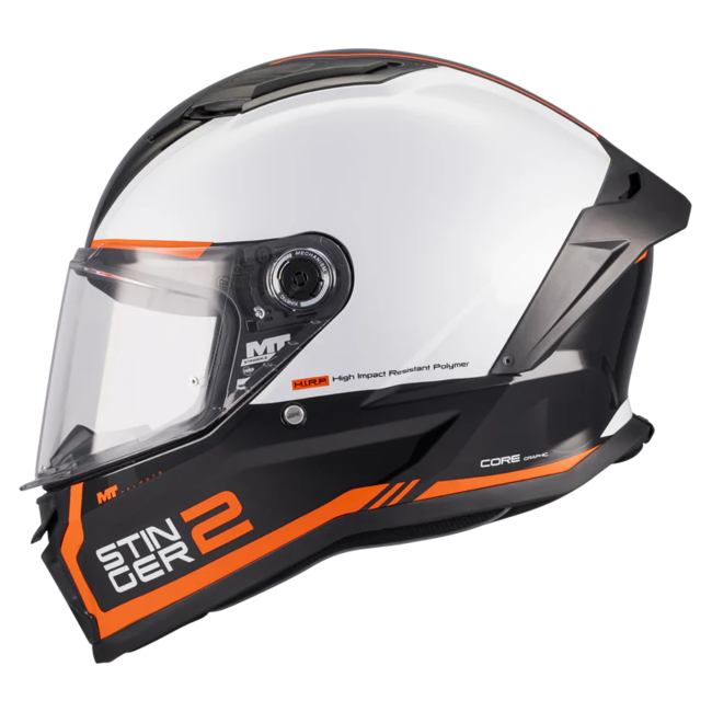 MT-Helmets Stinger 2 Core B0 Full-Face Helmet – Gloss – left side view