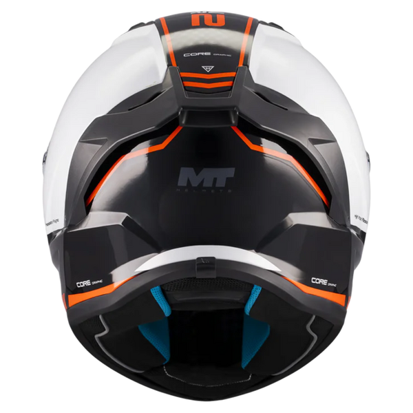 MT-Helmets Stinger 2 Core B0 Full-Face Helmet – Gloss – rear view