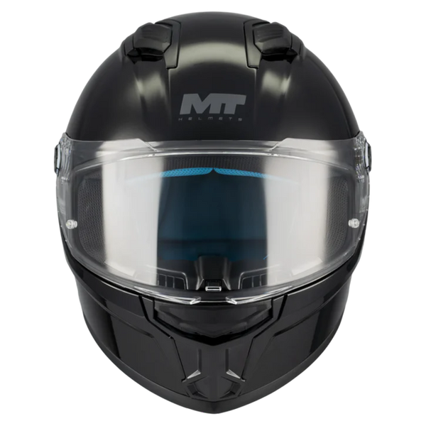 MT-Helmets Stinger 2 Pure A1 Full-Face Helmet – Gloss Black – front view