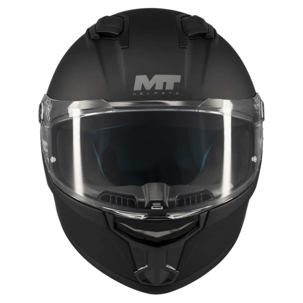 MT-Helmets Stinger 2 Pure A1 Full-Face Helmet – Matt Black – front view
