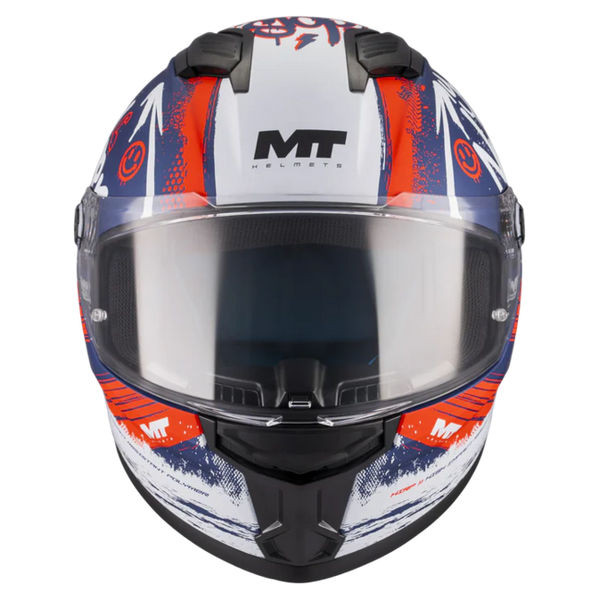 MT-Helmets Stinger 2 Rocket C17 Full-Face Helmet – Matt – front view