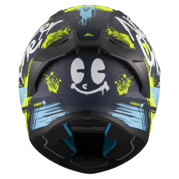 MT-Helmets Stinger 2 Rocket C3 Full-Face Helmet – Matt – rear view