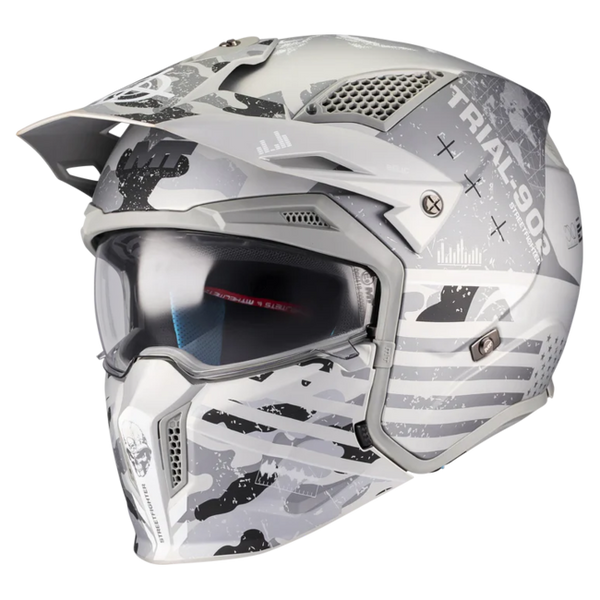 MT-Helmets Streetfighter SV S Belic A2 Convertible Helmet – Matt – front three-quarter view