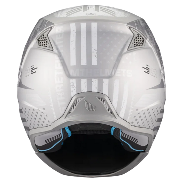 MT-Helmets Streetfighter SV S Belic A2 Convertible Helmet – Matt – rear view