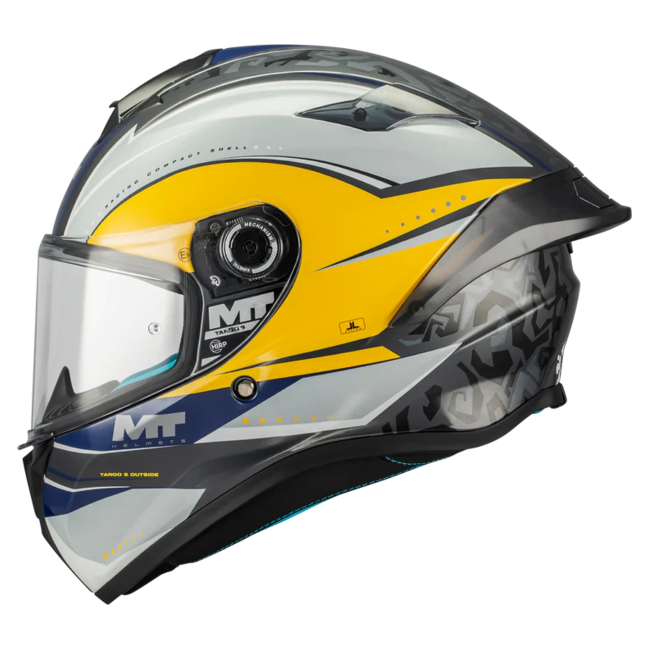 MT-Helmets Targo S Outside C3 Full-Face Helmet – Gloss – left side view