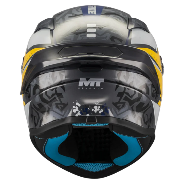 MT-Helmets Targo S Outside C3 Full-Face Helmet – Gloss – rear view