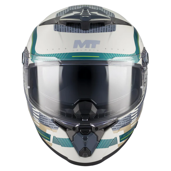 MT-Helmets Thunder 4 R SV Revelant C6 Full-Face Helmet – Gloss Green – front view