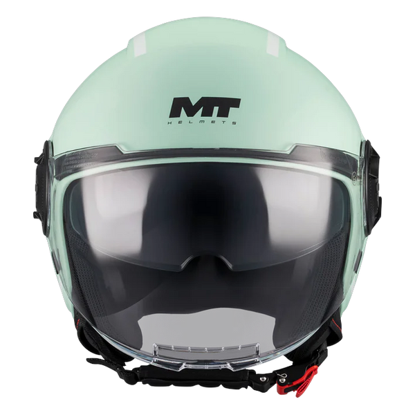 MT-Helmets Viale SV S Tasty C6 Jet Helmet – Matt Green – front view