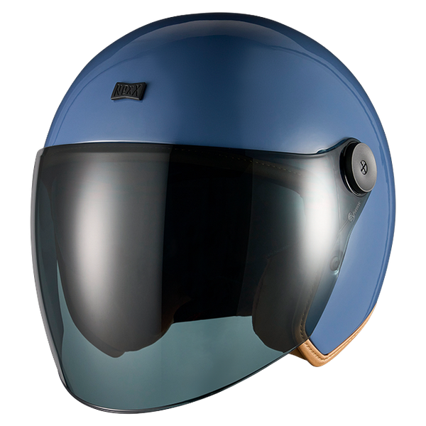 Nexx X.G30 Svelto Denim Blue Jet Helmet – front three-quarter view