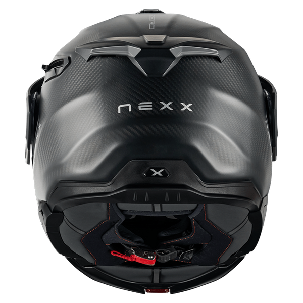 Nexx X.LIFECOUNTRY Zero Pro Carbon Adventure Flip-Up Helmet – rear view