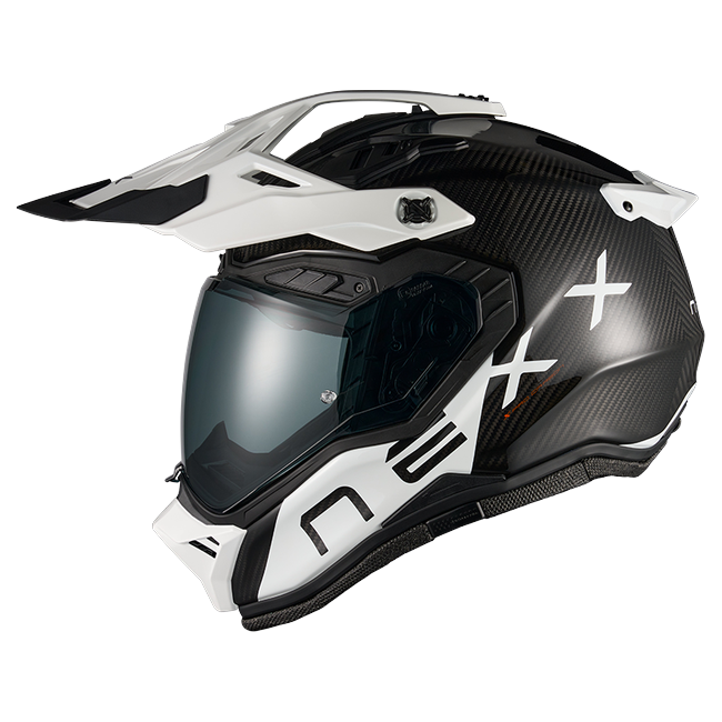 Nexx X.RALLY Gravix Carbon White Adventure Helmet – side view