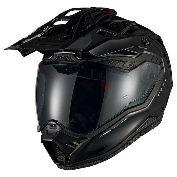 Nexx X.RALLY PRO Carbon Black Adventure Helmet – front three-quarter view