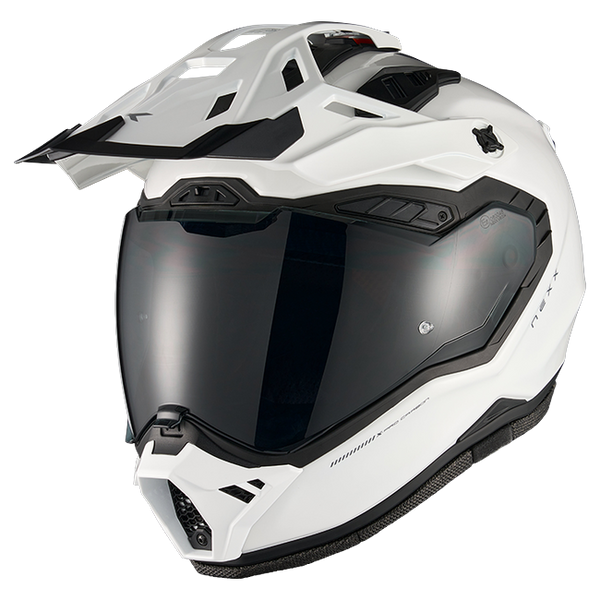 Nexx X.RALLY PRO Carbon White Adventure Helmet – front three-quarter view