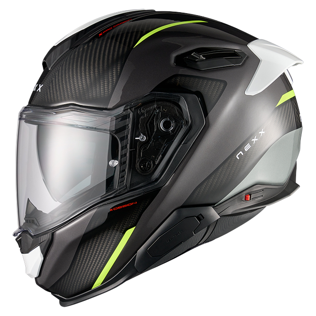 Nexx X.TR Rush Black Neon Sport Touring Helmet – side view