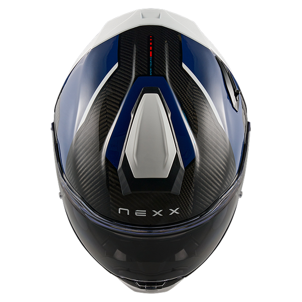 Nexx X.TR Rush Blue Red Sport Touring Helmet – top view