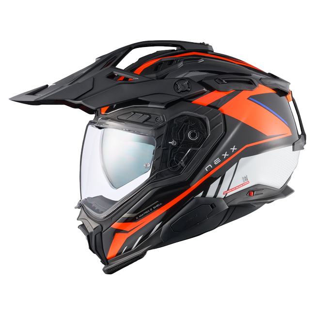 Nexx X.WED3 GOBI Orange White Adventure Helmet – side view