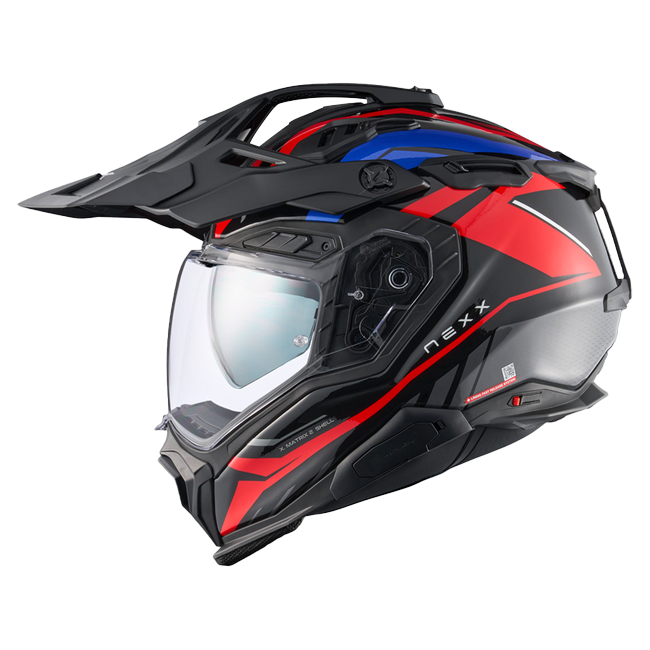Nexx X.WED3 GOBI Red Blue Adventure Helmet – side view