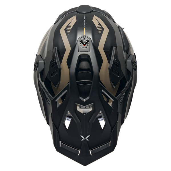 Nexx X.WED3 GOBI Sand White Adventure Helmet – top view