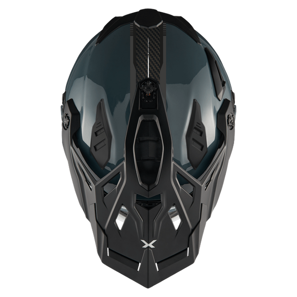 Nexx X.WED3 Wild Pro Grey Adventure Helmet – top view
