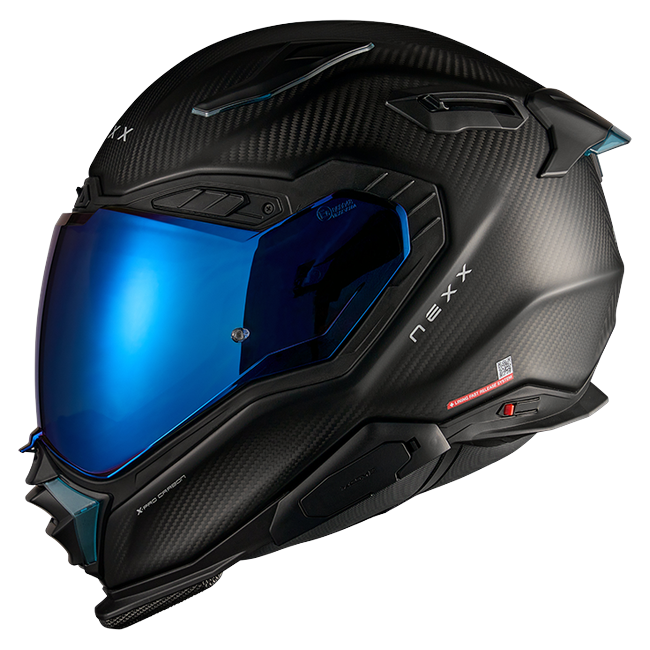 Nexx X.WST3 Zero Pro Carbon Blue Street Helmet – side view
