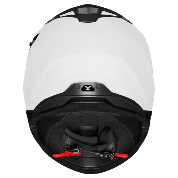 Nexx Y.100 Core White Full-Face Helmet – top view