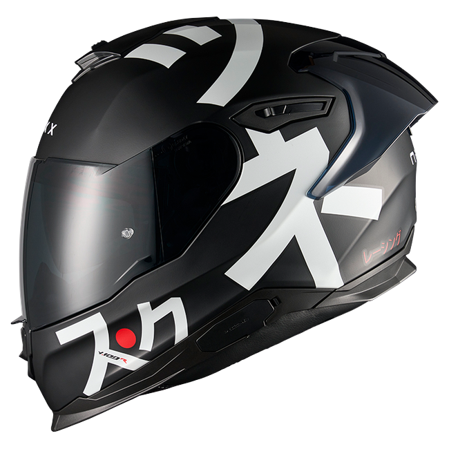 Nexx Y.100R Nippon Black MT Full-Face Helmet – side view