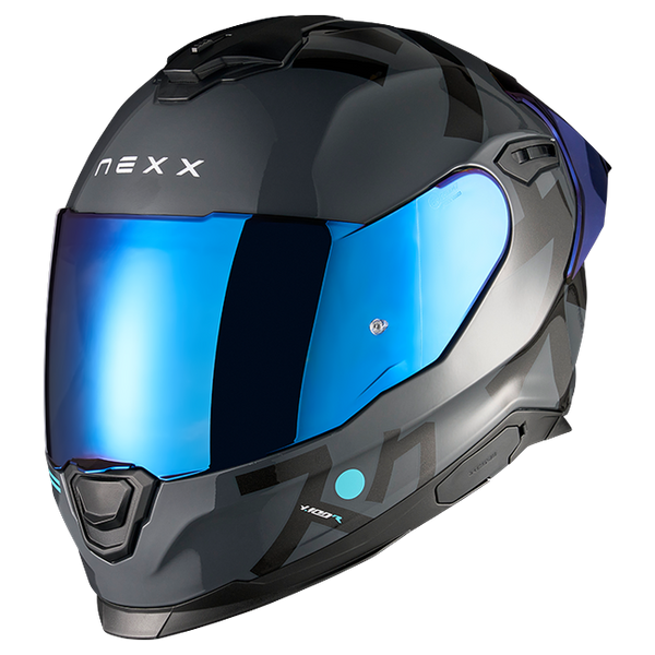 Nexx Y.100R Nippon Premium Grey Full-Face Helmet – front three-quarter view