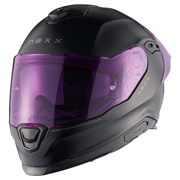 Nexx Y.100R Subsonic Black Pink MT Full-Face Helmet – front three-quarter view