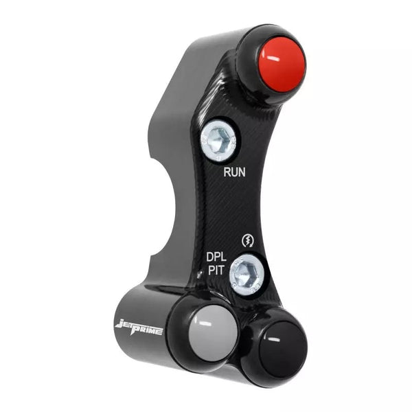 JetPrime race right handlebar switch JP PLDR 056 for Ducati Panigale V4/S 2025-2026 anodised aluminium