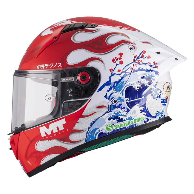 MT-Helmets KRE+ S full-face helmet Ryusei Yamanaka Replica 2025 A5 Gloss finish