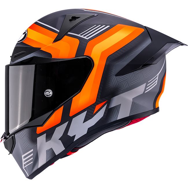 KYT R1R full-face helmet carbon accelerator matte orange Y6R10001